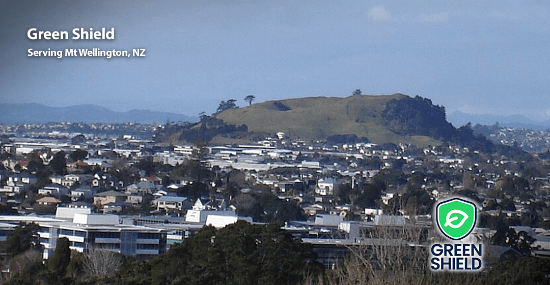 Service area - green shield - Serving Mt Wellington